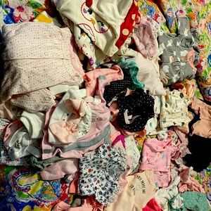 Lot of Premie Newborn Girls Clothes